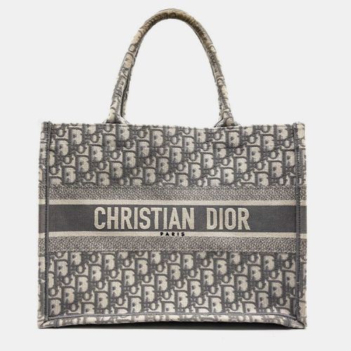 Dior Grey Canvas Medium Book Tote - Dior - Modalova