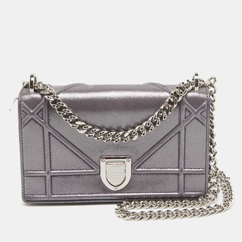 Dior Purple Iridescent Leather Diorama Wallet on Chain - Dior - Modalova