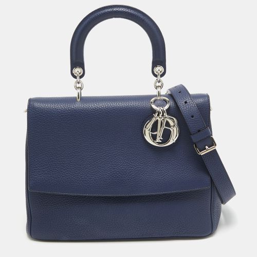 Dior Navy Blue Leather Medium Be Dior Flap Bag - Dior - Modalova