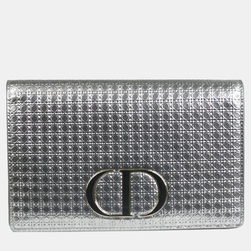 Dior Silver Leather 2-in-1 30 Montaigne Belt and Shoulder Bag - Dior - Modalova