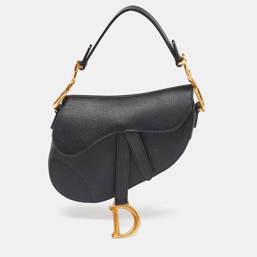 Dior Black Leather Mini Saddle Bag - Dior - Modalova