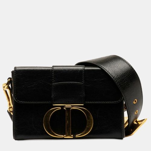 Dior Black Leather Montaigne Shoulder Bag - Dior - Modalova