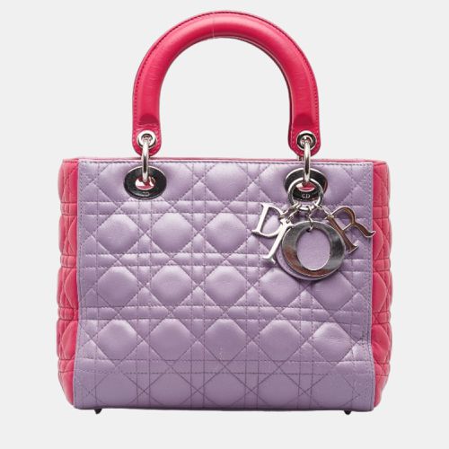 Dior Multi Leather Medium Lady Dior Top Handle Bags - Dior - Modalova