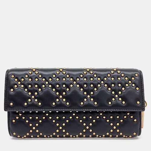 Dior Black Cannage Leather Stud Clutch - Dior - Modalova