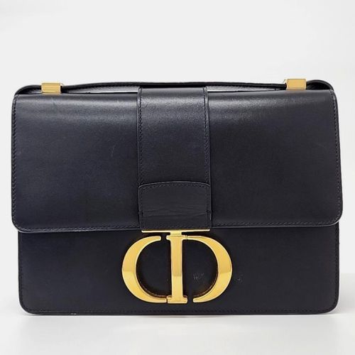 Dior Black Leather 30 Montaigne Shoulder Bag - Dior - Modalova