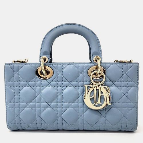 Sky Leather Medium Lady D-Joy Top Handle Bag - Dior - Modalova