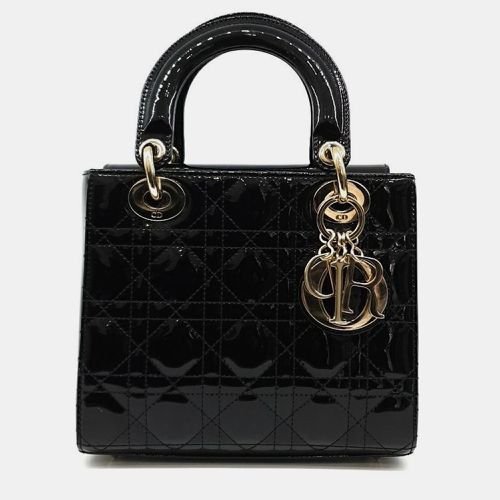 Dior Black Patent Leather Small Lady Dior Tote Bag - Dior - Modalova