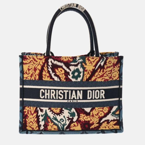 Dior Multicolour Canvas Embroidered Large Paisley Book Tote Bag - Dior - Modalova