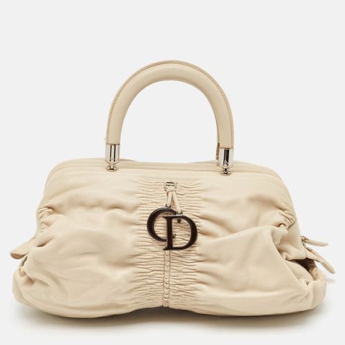 Dior Light Beige Leather Karenina East West Karenina Satchel - Dior - Modalova