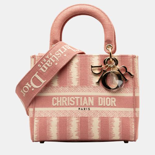 Dior Pink Medium D-Stripes Lady D-Lite - Dior - Modalova