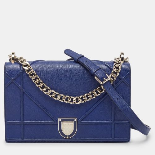 Dior Blue Leather Medium Diorama Shoulder Bag - Dior - Modalova