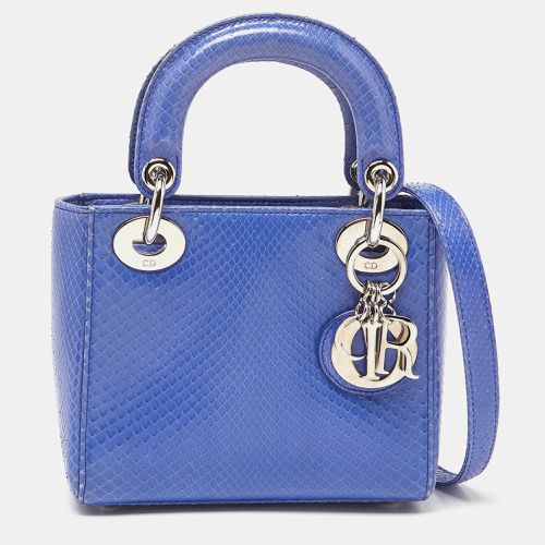 Dior Blue Python Mini Lady Dior Tote - Dior - Modalova