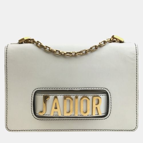 Dior White Leather Medium J'Adior Shoulder Bag - Dior - Modalova