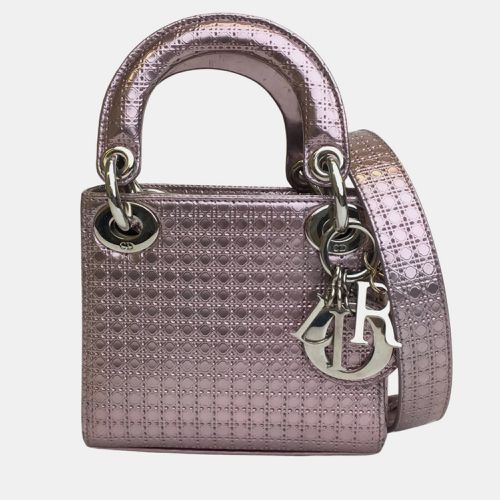 Dior Pink Microcannage Leather Micro Lady Dior Tote Bag - Dior - Modalova