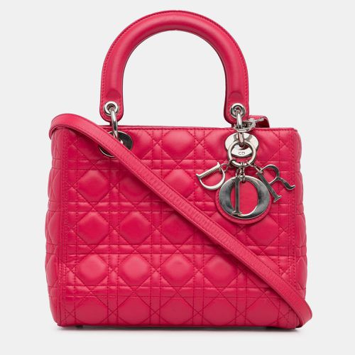 Dior Medium Lambskin Cannage Lady Dior - Dior - Modalova