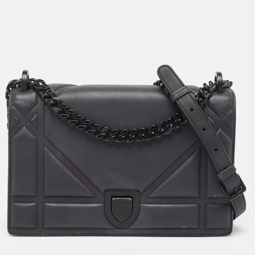 Dior Black Matte Leather Medium Diorama Flap Shoulder Bag - Dior - Modalova