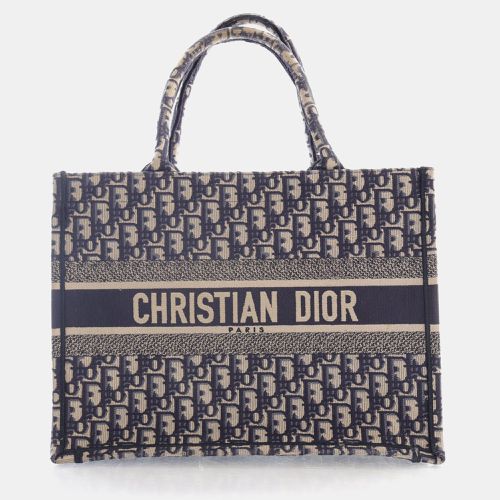 Dior Blue Oblique Canvas Medium Book Tote Bag - Dior - Modalova