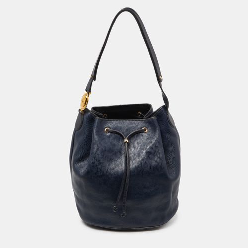 Dior Blue Leather String Bucket Bag - Dior - Modalova