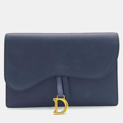 Dior Navy Blue Saddle Chain Crossbody Bag - Dior - Modalova