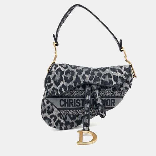 Dior Gray Fabric Saddle Bag - Dior - Modalova