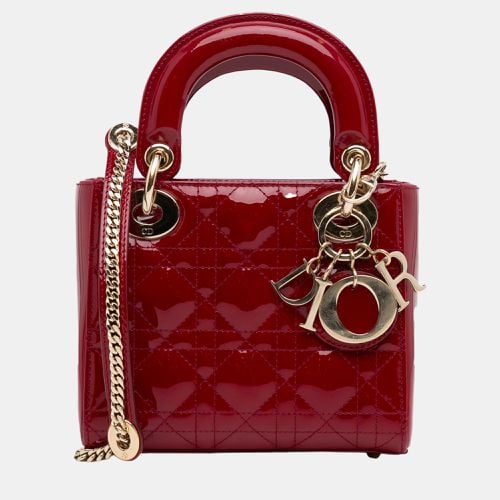 Dior Red Mini Patent Cannage Lady Dior - Dior - Modalova