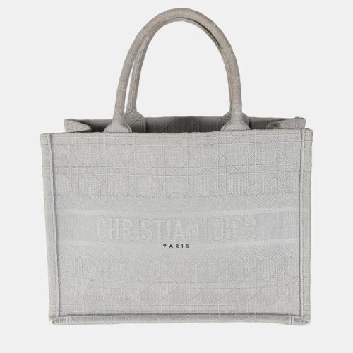 Dior Grey Canvas Medium Book Tote Bag - Dior - Modalova