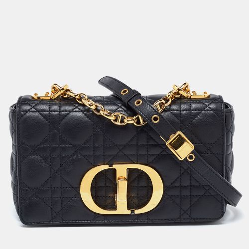 Dior Black Cannage Leather Small Caro Shoulder Bag - Dior - Modalova