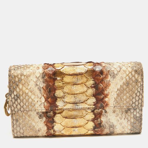 Dior Beige Python and Leather Lady Dior Wallet On Chain - Dior - Modalova