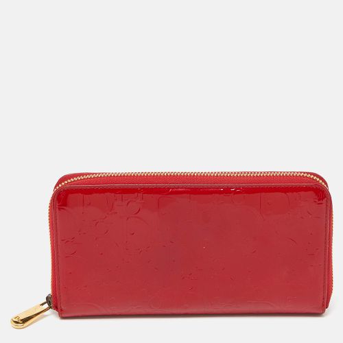 Dior Red Patent Leather Ultimate Zip Around Wallet - Dior - Modalova