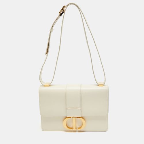 Dior Off -White Leather 30 Montaigne Shoulder Bag - Dior - Modalova