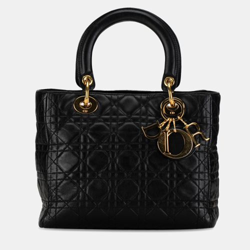 Dior Medium Lambskin Cannage Lady Dior - Dior - Modalova