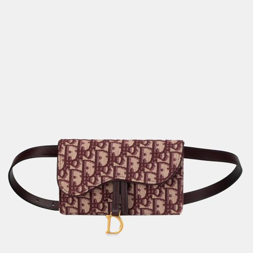 Dior Oblique Canvas Saddle Belt Bag - Dior - Modalova