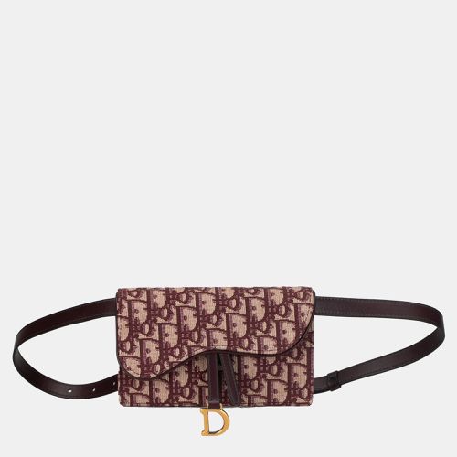 Dior Oblique Canvas Saddle Belt Bag - Dior - Modalova