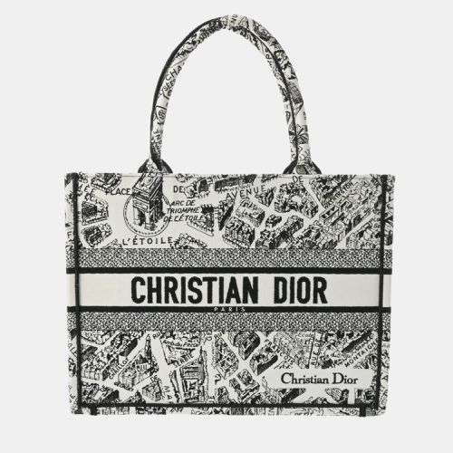 Dior Black/White Canvas Medium Book Tote Tote Bag - Dior - Modalova