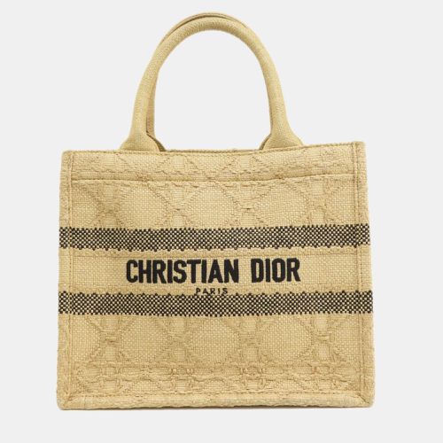 Dior Beige Raffia Small Book Tote Tote Bag - Dior - Modalova