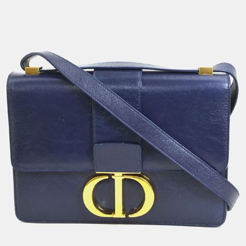 Dior Navy Blue Leather 30 Montaigne Shoulder Bags - Dior - Modalova