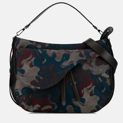 Dior Multicolor Canvas Peter Doig Saddle Soft Bag - Dior - Modalova