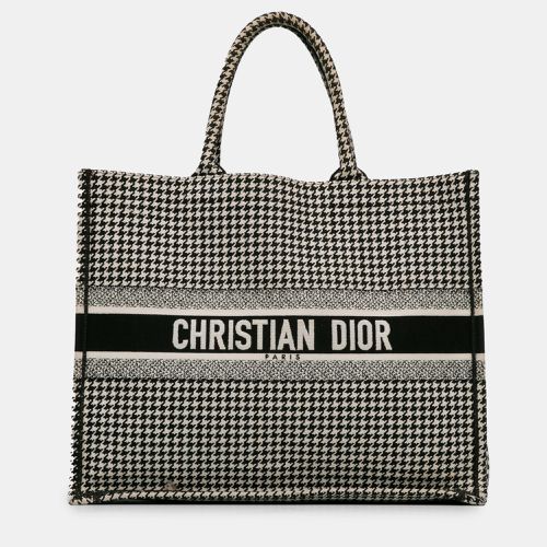 Dior Large Houndstooth Book Tote Bag - Dior - Modalova