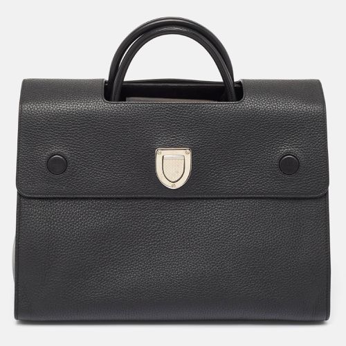 Dior Black Leather Large Diorever Top Handle Bag - Dior - Modalova