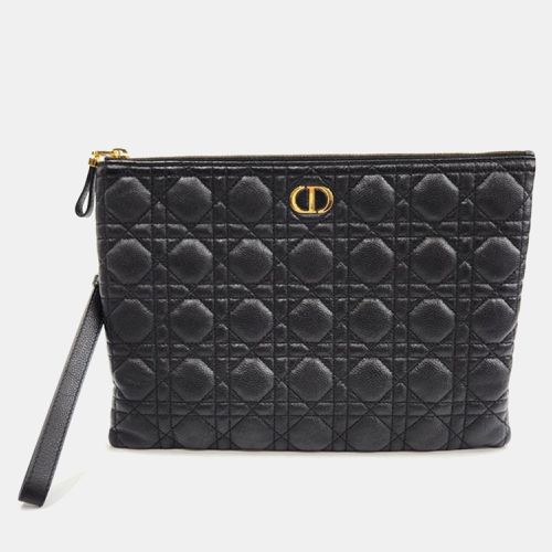 Christian Dior Black Leather Caro Daily Pouch - Dior - Modalova