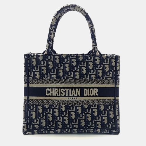 Christian Dior Blue Oblique Canvas Book Tote Mini Bag - Dior - Modalova