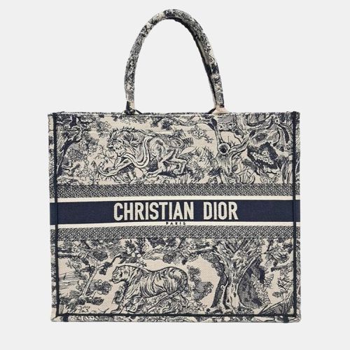 Christian Dior Blue Canvas Book Tote Bag - Dior - Modalova