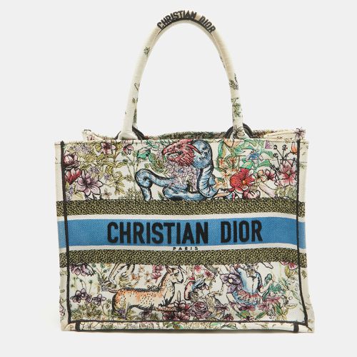 Dior Multicolor Embroidered Canvas Medium Book Tote - Dior - Modalova