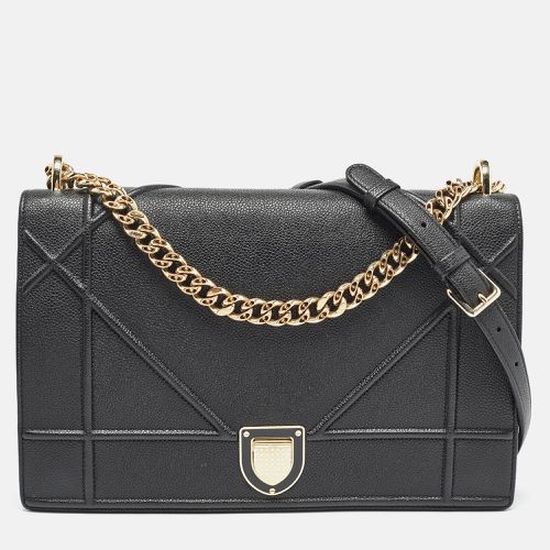 Dior Black Leather Large Diorama Flap Shoulder Bag - Dior - Modalova