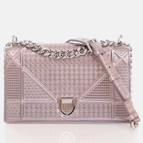 Dior Pink Metallic Leather Small Diorama Shoulder Bag - Dior - Modalova