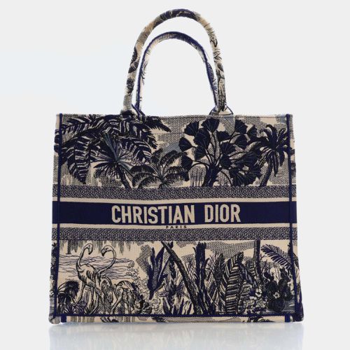 Dior Blue Canvas Large Book Tote Tote Bag - Dior - Modalova