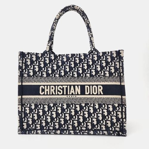 Christian Dior Navy Blue Canvas Book Tote 36 Bag - Dior - Modalova