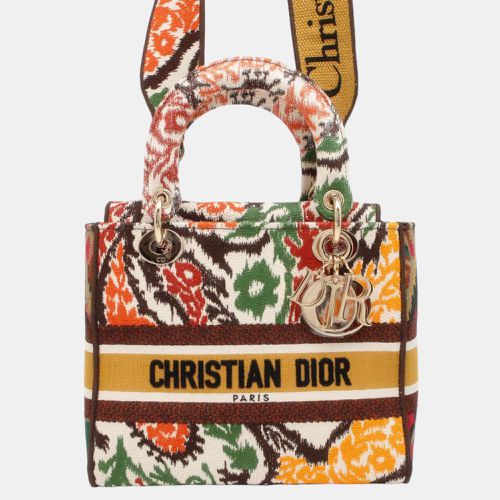 Dior Multicolor Canvas Lady D-Lite Medium Bag - Dior - Modalova