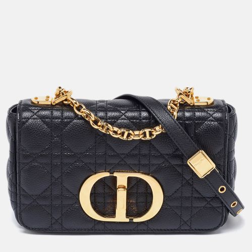 Dior Black Cannage Leather Small Caro Shoulder Bag - Dior - Modalova