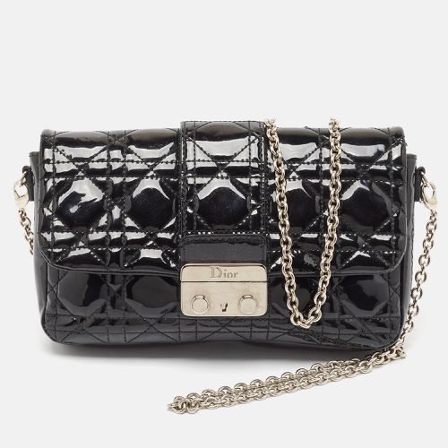 Dior Black Cannage Patent Leather Miss Dior Promenade Pouch Bag - Dior - Modalova